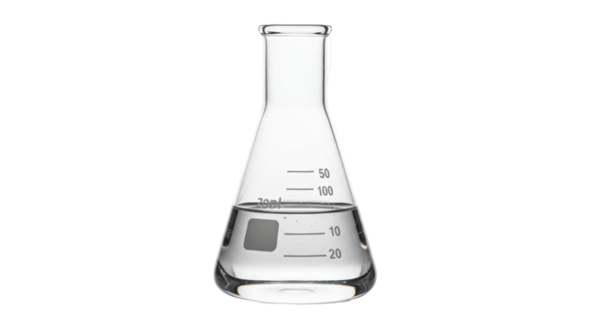 Isolated Erlenmeyer Flask