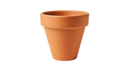 Isolated Terracotta Flower Pot