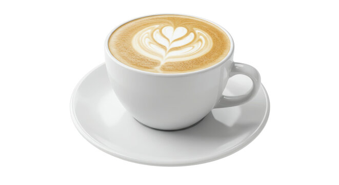 Isolated Latte Art