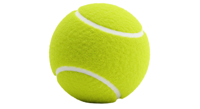 Isolated Tennis ball