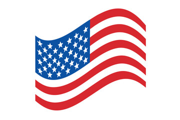 Fototapeta premium United States of America flag. The correct proportions and color. American flag vector illustration.