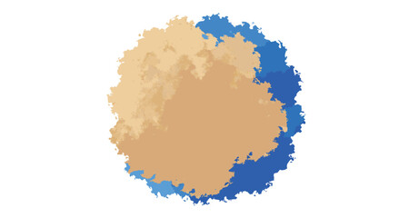 Abstract watercolor background. blue paint brush. blue background design.