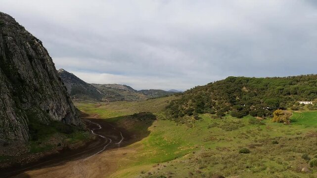 Hiking to Montejaque dam (Presa de Montejaque) and Hundidero cave (Cueva del Hundidero) in the province of Malaga, Andalusia, Spain