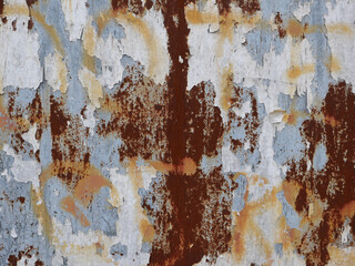 weathered rusty billboard background