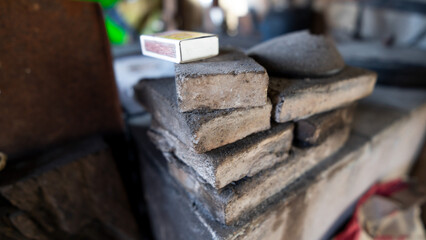 Traditional wood stove used in rural areas
