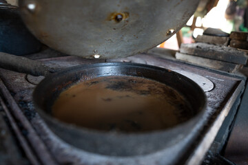 Traditional wood stove used in rural areas
