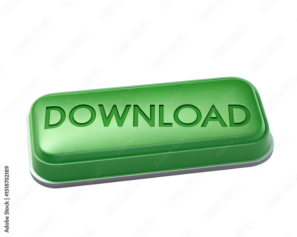 Fototapete large green rectangular button with 
