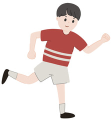 boy playing football