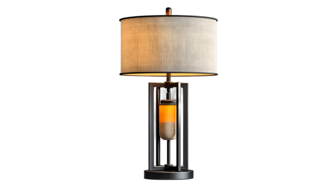 Elegant Table Lamp with Warm Glow Modern Design for Home Dcor and Lighting Solutions