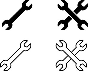 Wrench Icon – Tool Symbol Design