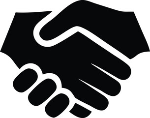 business handshake silhouette 