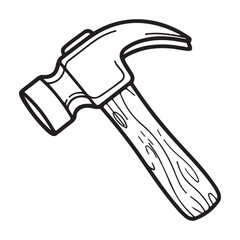 hammer on white