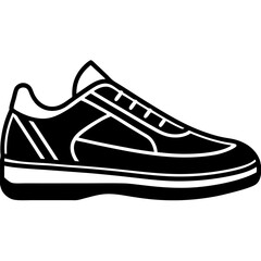 Sports sneaker icon and illustration.