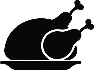roasted turkey silhouette