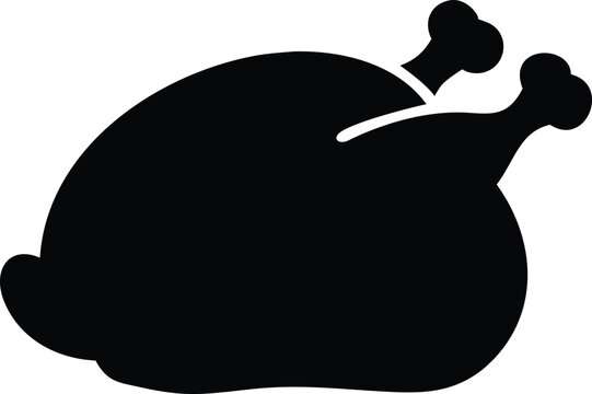 roasted turkey silhouette.eps