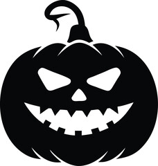 spooky halloween pumpkin silhouette