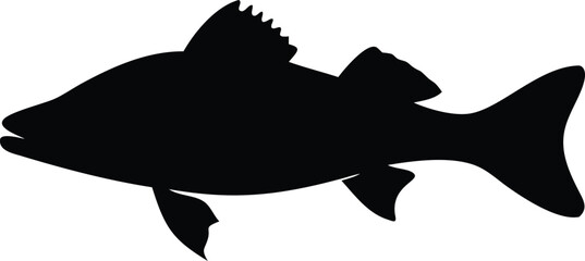 walleye fish silhouette