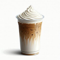 휘핑크림 아이스 카페라테