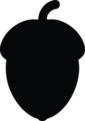 Obraz premium acorn silhouette