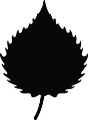aspen leaf silhouette 