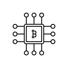 Bitcoin Icon vector