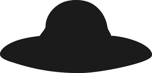 flat summer hat silhouette
