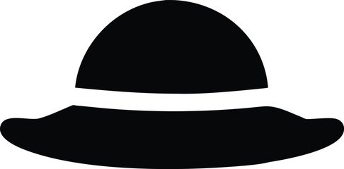 flat summer hat silhouette