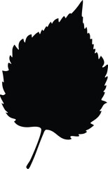 hazel leaf silhouette