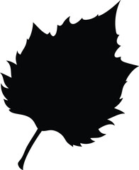 hazel leaf silhouette