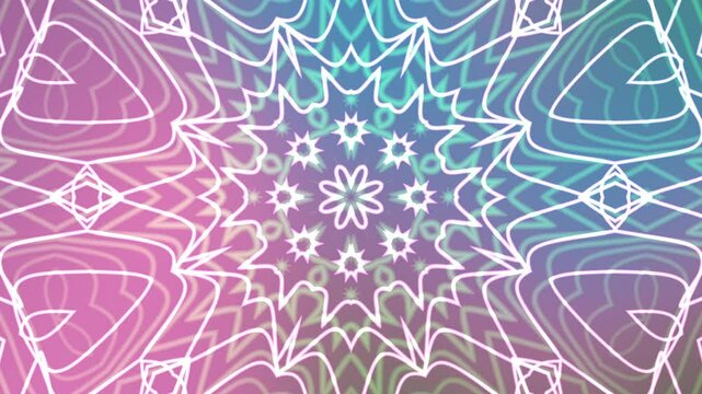 Neon Mosaic: Pink and Blue Tiles in a Futuristic Pattern