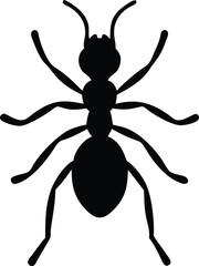 minimalist ant silhouette