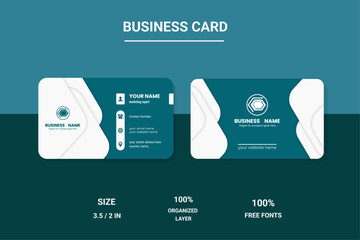 "Modern Business Card Template and Minimal & Corporate Design