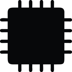 sleek ai microchip silhouette