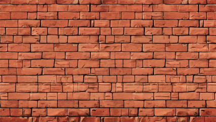Brick wall background. Realistic brick wall vector illustration with detailed texture. Seamless brick wall.