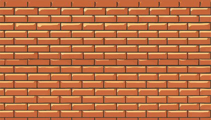 Brick wall background. Brick wall texture. Vector illustration. 