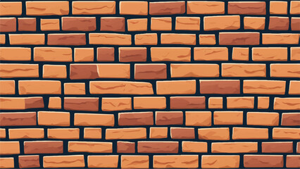 Obraz premium Brick wall background. Brick wall texture. Vector illustration. 