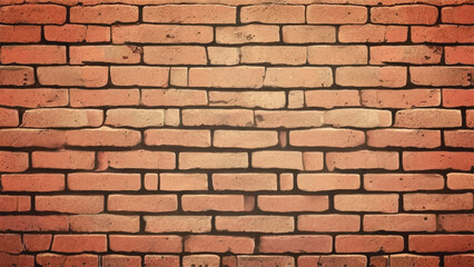 Brick wall background. Realistic brick wall vector illustration with detailed texture. Seamless brick wall.