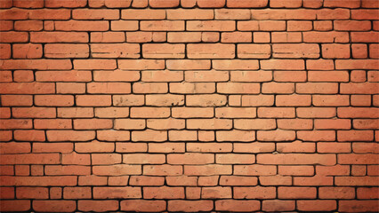 Brick wall background. Realistic brick wall vector illustration with detailed texture. Seamless brick wall.