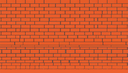 Brick wall background. Brick wall texture. Vector illustration. 