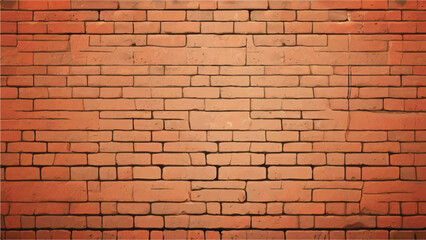 Brick wall background. Realistic brick wall vector illustration with detailed texture. Seamless brick wall.