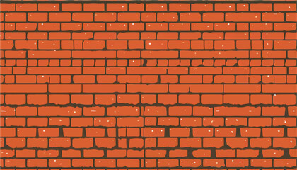 Brick wall background. Brick wall texture. Vector illustration. 