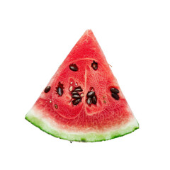 Fresh watermelon slice vibrant red flesh juicy texture green rind black seeds healthy snack summer fruit tropical flavor refreshing treat natural sweetness
