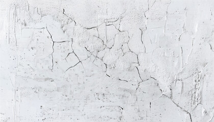 Obraz premium Concrete wall texture with Small Cracks. Close-up of a white wall with cracks. Cracked wall. 