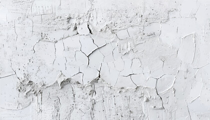Concrete wall texture with Small Cracks. Close-up of a white wall with cracks. Cracked wall. 