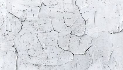 Concrete wall texture with Small Cracks. Close-up of a white wall with cracks. Cracked wall. 