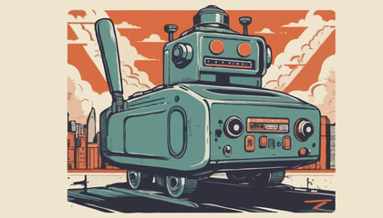 Vintage illustration of machine game t shirt design, vector graphic, typographic poster or tshirts street wear and Urban style