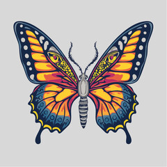 Shackled by anxiety butterfly t shirt design, vector graphic, typographic poster or tshirts street wear and Urban style