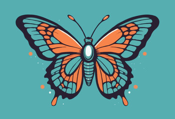 Futuristic Butterfly Illustration t shirt design, vector graphic, typographic poster or tshirts street wear and Urban style