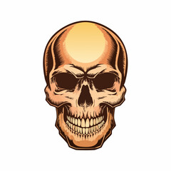 skull illustration with pixel style and retro poster t shirt design, vector graphic, typographic poster or tshirts street wear and Urban style