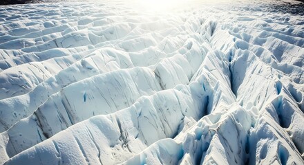 Frozen Landscape: Abstract Ice Texture for Cold Weather and Climate Change Concepts